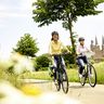 Radfahrer auf der Kloster-Garten-Route 